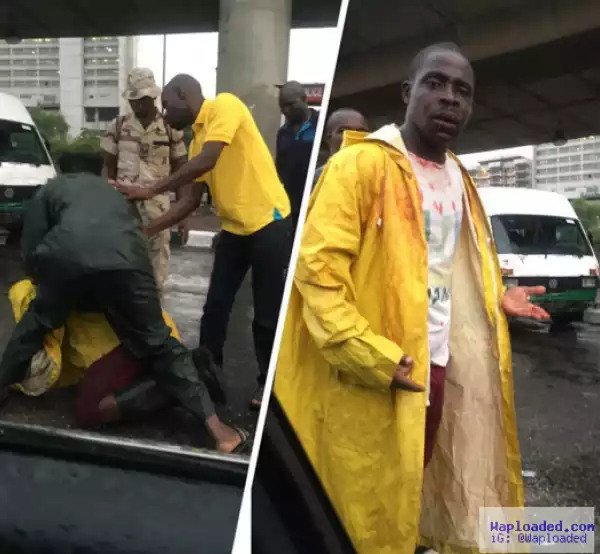Photo: LASTMA official allegedly assaulted by two Army officers